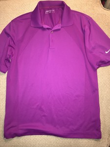 purple nike polo shirt
