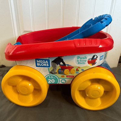 Mega Bloks Pull 'n Play Wagon,juego de construccion preescolar .