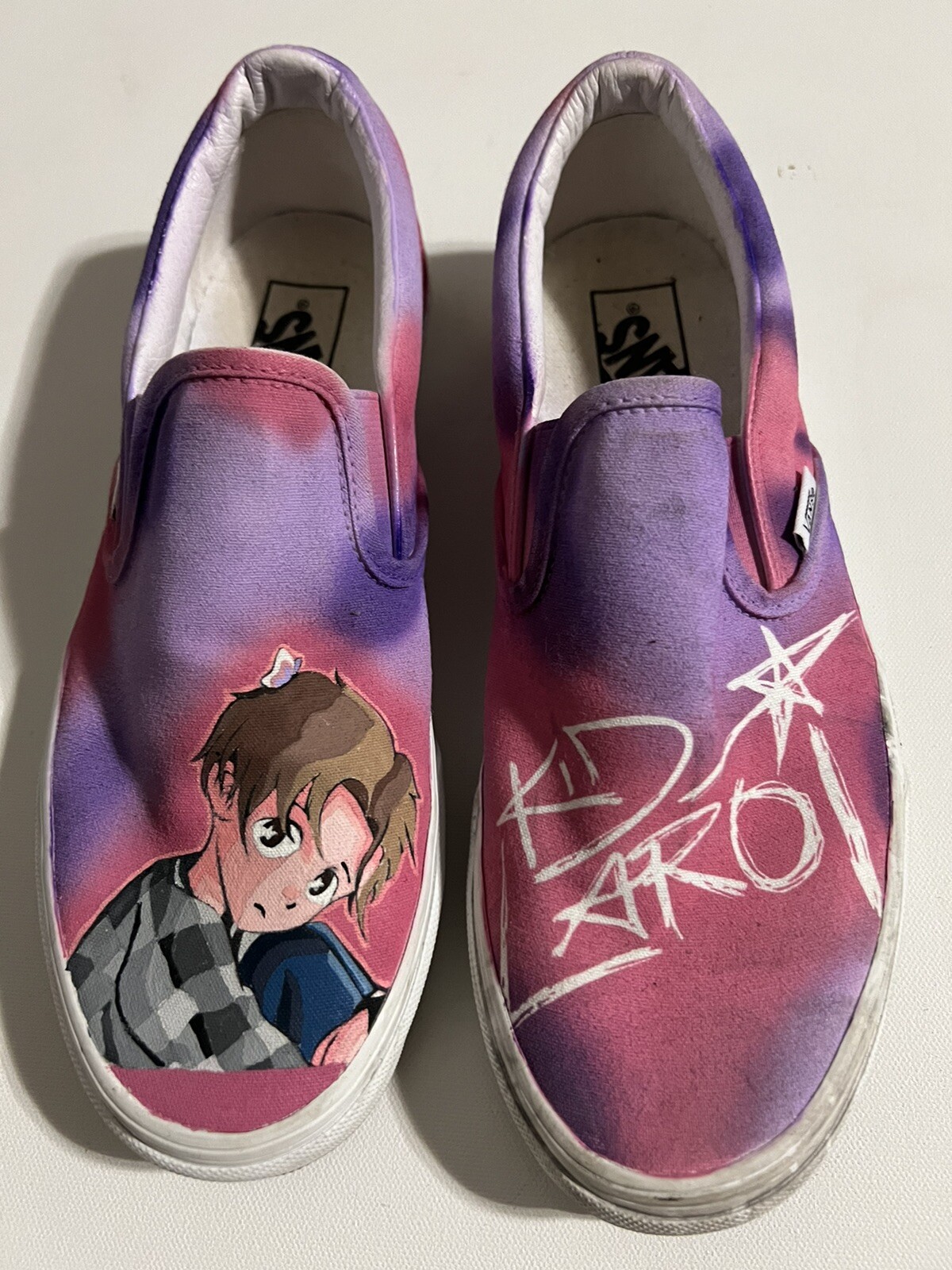 The Kid Laroi Vans Custom painted Shoes Gem