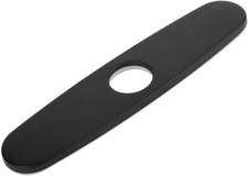 Matte Black 10 Inch Sink Faucet Hole Cover Deck Plate 1 or 3 Faucet Escutcheon