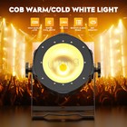 200W COB LED Par Light DMX Stage DJ Audience Blinder Light Warm White Cool White