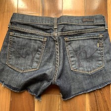 Citizens of Humanity, Kelly 001 Stretch Denim Cut Off Shorts, size 27
