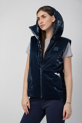 Weste Schwarz Rains Loop Vest Ink 15710-27