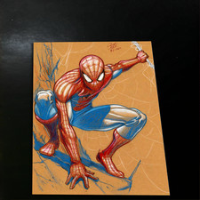 Spider-Man Art Print Signed 8.5x11 | Art by Keyeske