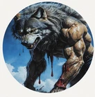 Hayleybug 1 oz Shadowed Fang silver Round w/ COA mintage 15 Wolf