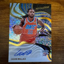 2024-25 Panini Revolution Autograph Cason Wallace #RS-6 Thunder NBA
