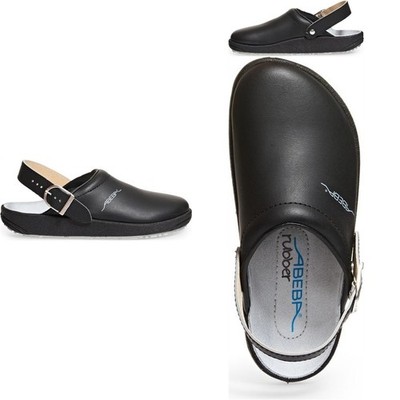 ABEBA Berufsschuhe rubber Clog schwarz 9252 Arbeitsschuhe Pantoletten Hausschuhe