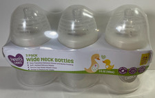 Parent's Choice 3-Pack Wide Neck Bottles 5 FL OZ 140mL NEW SEALED