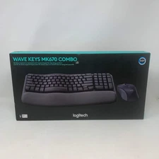 New Logitech Wave Keys MK670 Combo Mouse and Keyboard Combo