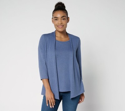 Gloria Vanderbilt Women's Top Sweater Sz XL Denim & Co. Print or Blue A703369