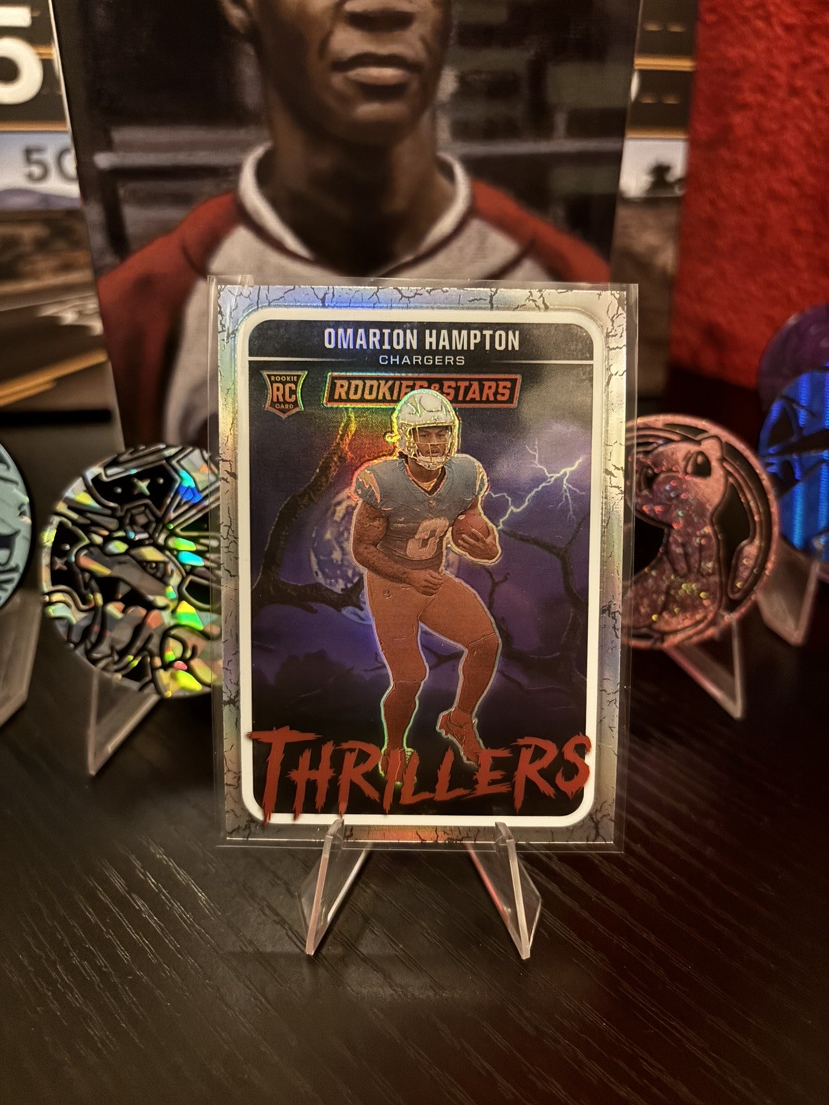 2025 Panini Rookies & Stars Omarion Hampton Thrillers Silver Prizm RC