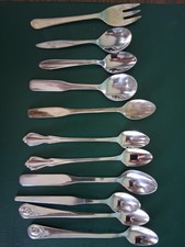 Vintage Assorted Baby Spoons LOT of 11 GERBER Stainless Steel,  Assorted Others
