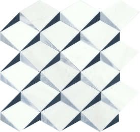 Emser Tile MKTBIZO-CRES-0408-SAMPLE Sample Only of - White