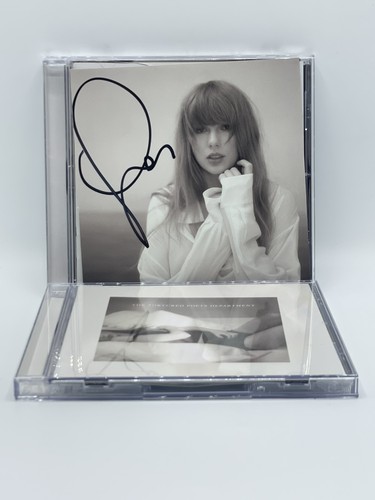 NEW Taylor Swift The Tortured Poets Department CD SIGNED Photo No Heart ...