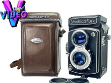 CLA'd Near MINT Yashicaflex New A TLR 6x6 Camera Yashikor 80mm 3.5 From JAPAN