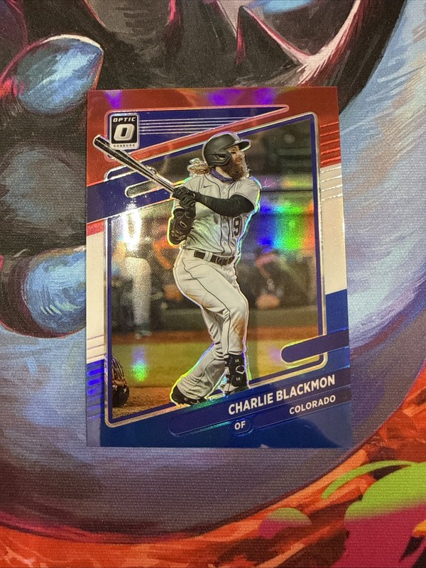 Charlie Blackmon - 2021 Donruss Optic #128 RED/WHITE/BLUE /199 