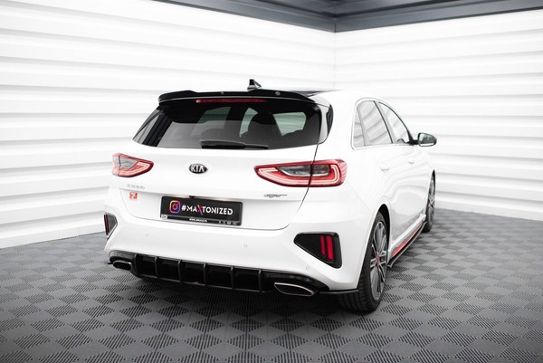 Heckansatz Diffusor Passend FüR Kia Ceed GT Mk3 Schwarz Matt-image