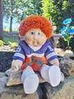 HTF Vintage Cabbage Patch Orange Shag Hair With  Freckles , Football Outfit