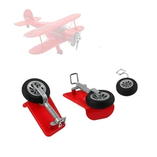 3pcs/Set Red Landing Gear Caster Wheels For WLtoys XK A300.0016.002 RC Aircrafts