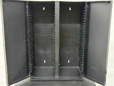 Laserline CD60D Black Plastic 60 CD Rack Storage Case with Folding Doors 2