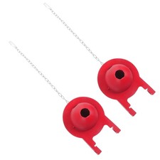 2 Pcs Toilet Flapper Flush Replacement Rubber Drain Valves Seal Tank Cover