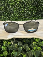 Caribbean Sun polarized sunglasses glass lens gunmetal 55-20-140 Rx-able