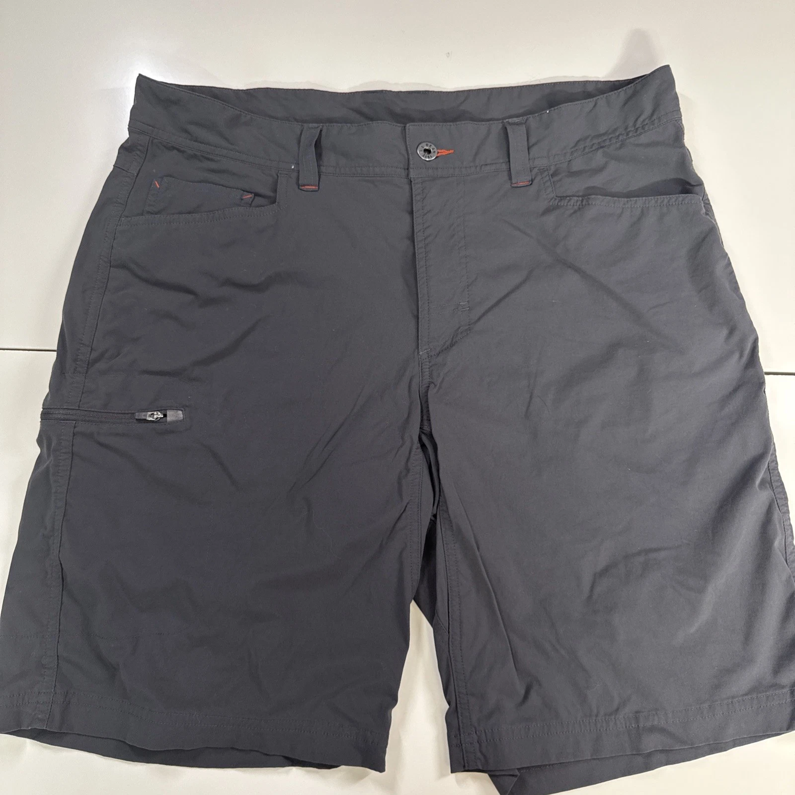 L.L. Bean Tech Shorts Mens 35 Gray Nylon Spandex Hiking Outdoor Cresta 504179
