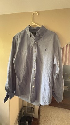 Polo Ralph Lauren Men's Classic Fit Blue Long Sleeve Button-Down Shirt Size M