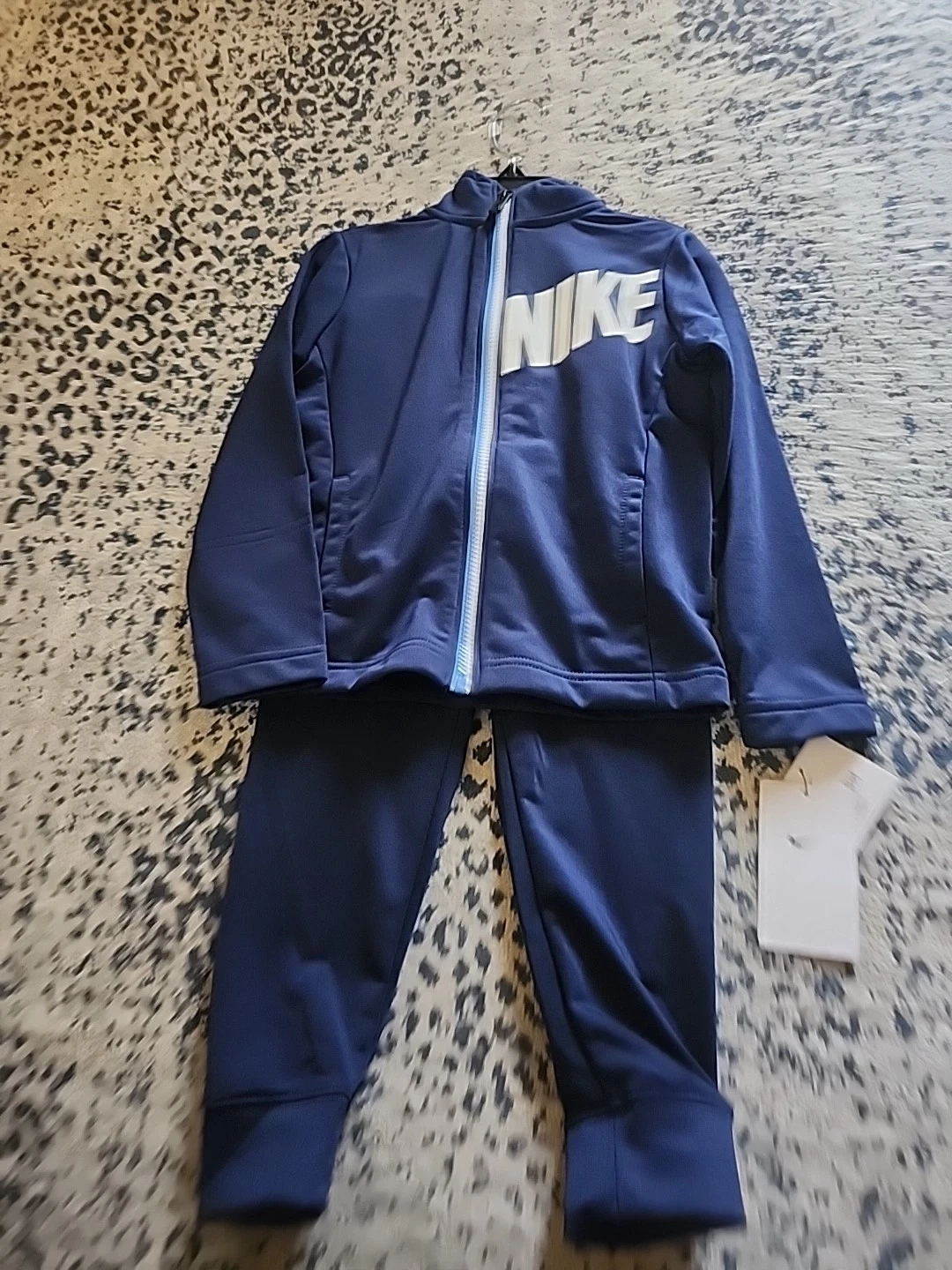 NWTNike 2 Piece Full Zip Jacket Elastic Pant Set Jogger Track Sweatsuit SZ 4