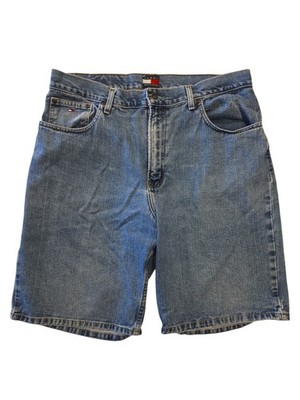 Tommy Hilfiger Denim Shorts Mens 36 Blue Y2K 2005 100% Cotton 10 Inseam