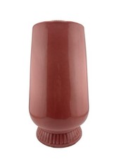 Vintage Pink Ceramic Rose Bud Vase 11.5” Pedestal Marked 709