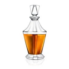 Nutrichef Home Bar Whiskey Decanter-Glass Liquor, Decanter for Brandy, Wine more