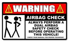 Car Warning Funny Vinyl Die Cut Sticker