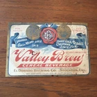 Prohibition Valley Brew Beer - Stockton, CA - Paper Beer Label El Dorado Brewing