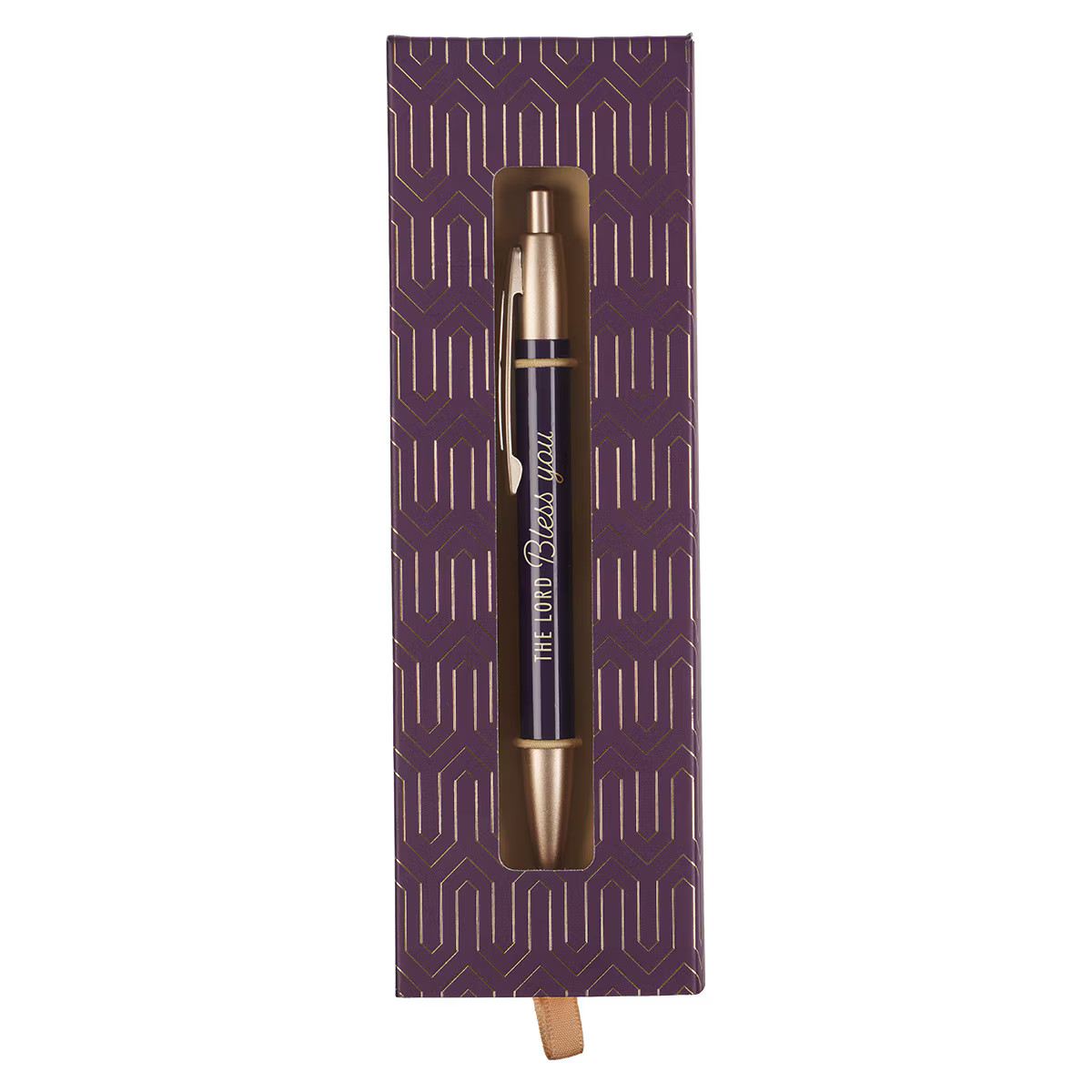 Stylish Retractable Medium Ballpoint Laser-engraved Scriptur
