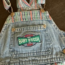 Vintage OshKosh B'gosh Baby B'gosh Denim Overalls Vestbak 12 Months