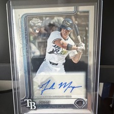 2025 Topps Chrome Update Jake Mangum Rookie Autograph AC-JM Rays