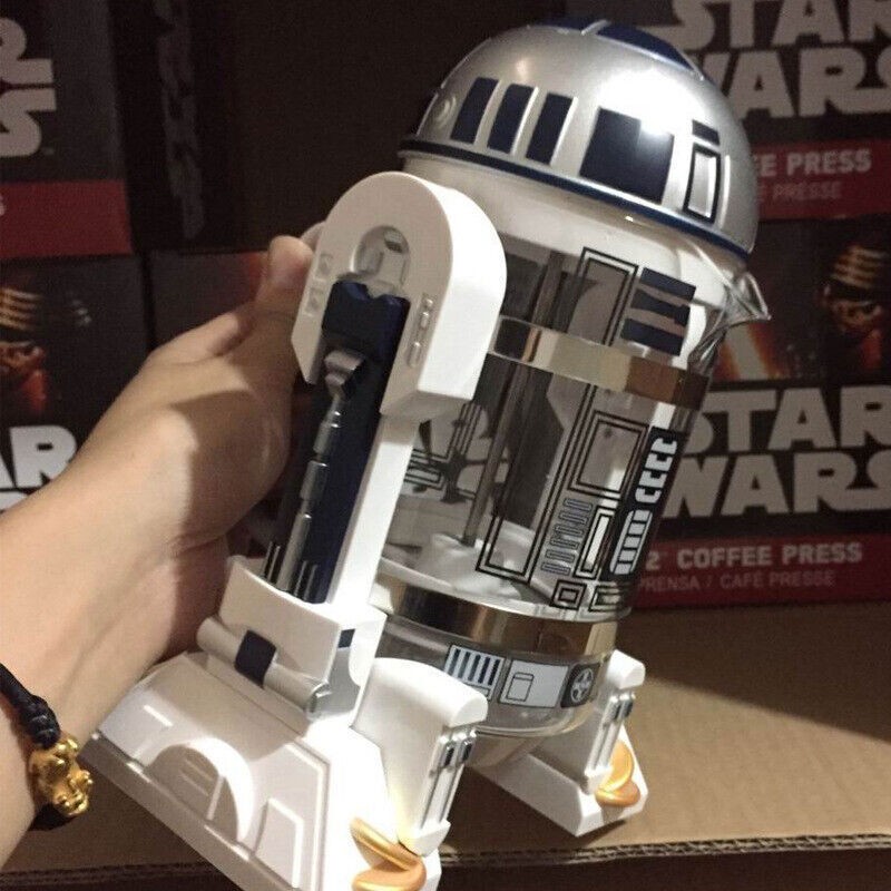 New Star Wars R2-D2 Robot Manual Coffee Maker Home French Pressed coffee Machine