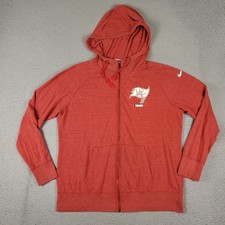 Nike Tampa Bay Buccaneers Suéter Mujer XL Rojo NFL Cremallera Completa Sudadera con Capucha Sudadera