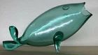 16 1/2” BLENKO Green Glass Fish Vase * Winslow Anderson *Chip On Upper Lip