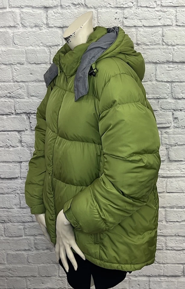 LANDS’ END WOMEN'S GREEN LONG SLEEVE PUFFER COAT SIZE L - Image 3 of 4