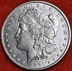 1891 morgan dollar XF #18