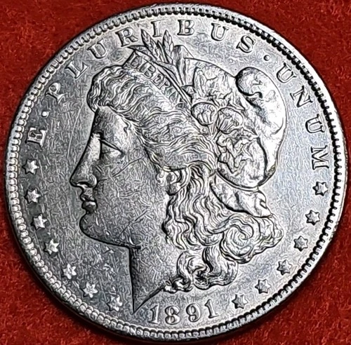 1891 morgan dollar XF #18
