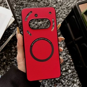 Magnétique PU Étui arrière en cuir pour rien au téléphone 3a Lite, 3a Pro,3a, 2a Plus ,2a