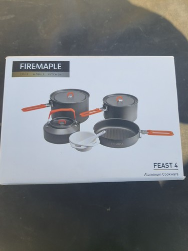 Fire-Maple Feast 4 Piece Camping Cookware Cookware Cookware Kit Outdoor Cookw... - 第 1/3 張圖片