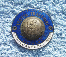 Vintage 1920s Isotta Fraschini Car Dash Plaquef.c Cottrell Agentsupplier Badge Vintage 1920s Isotta Fraschini Car Dash Plaquef.c Cottrell Agentsupplier Badge