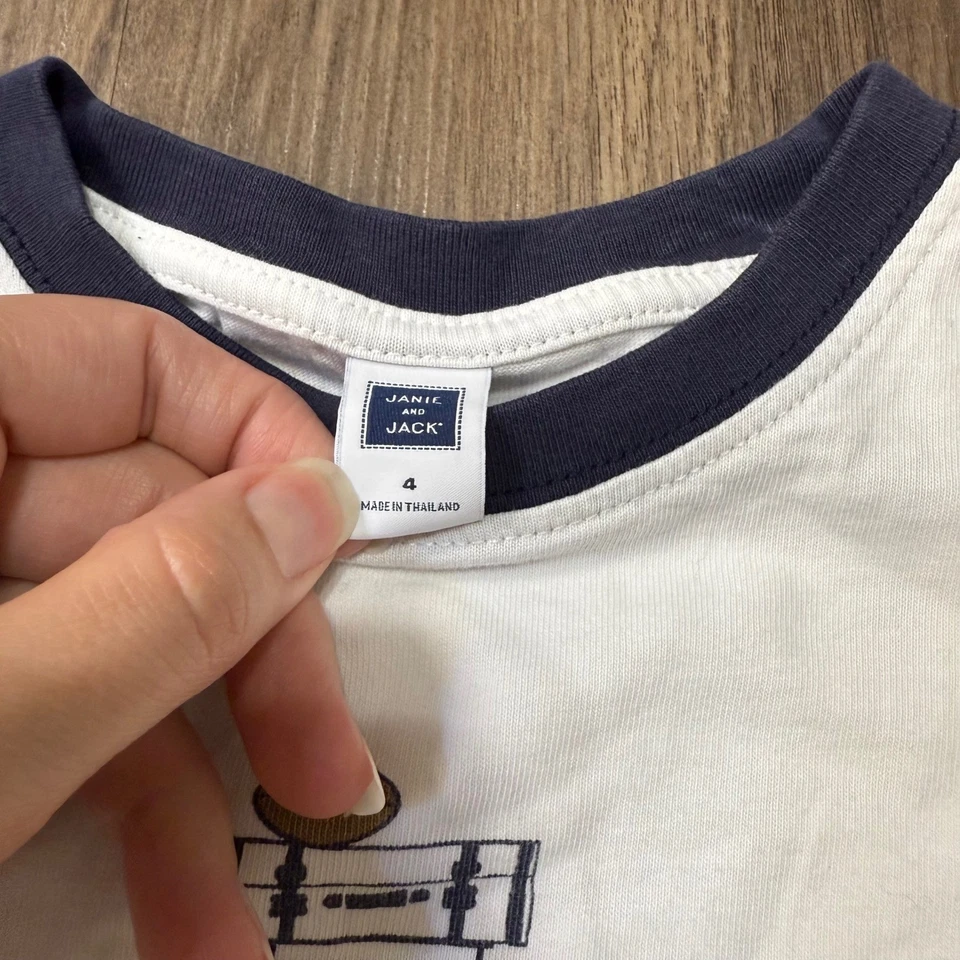 Camiseta Janie and Jack Niños Pequeños Manga Larga Amarillo Coche Fútbol Perro Gráfico 4 Foto 4 de 4