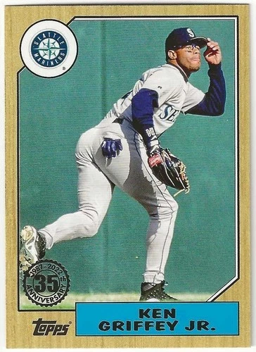 2022 Topps Update KEN GRIFFEY JR Insert 1987 35th Anniversary Card MARINERS