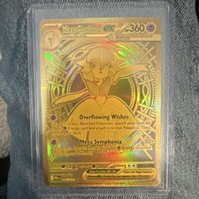 Pokémon Mega Gardevoir EX Full Art Gold Foil Card 187/132 Me01 HP 360 EX