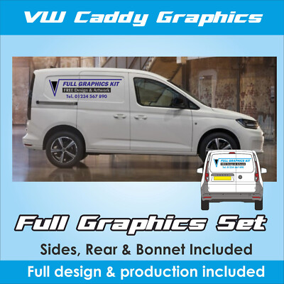 Caddy Sign Writing VW Caddy / Maxi Berlingo Graphics Kit VAN - Decals - Lettering - Sign ...